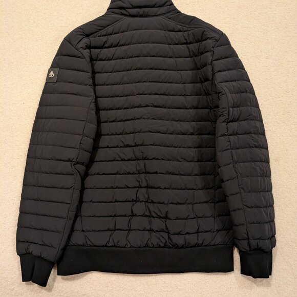 Moose Knuckles Keap Down Bomber Jacket in Black, Large - Picture 15 of 16